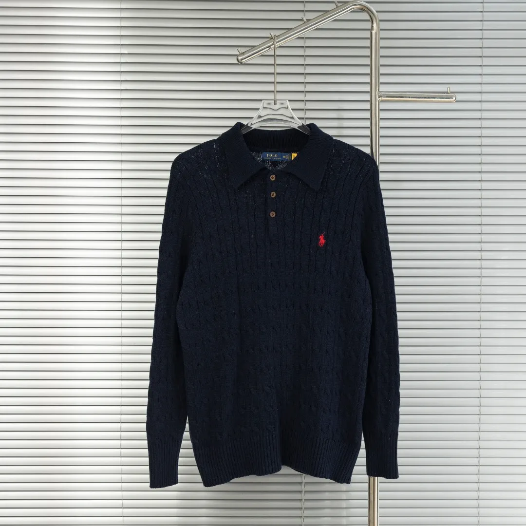 P300 top version (different currencies) You can scan the code to enter the official website Style: Ralph Lauren POLO Ralph Lauren small label embroidery knitted old money style lapel long-sleeved POLO Color: Picture color Size: S-XL Fabric: Pure cotton Accessories: Full set of customized accessories No gender distinction, same style for men and women